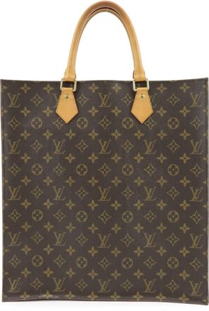 Louis Vuitton Vintage Sac Plat Monogram Canvas Brown Canvas Handbag (Pre-Owned)