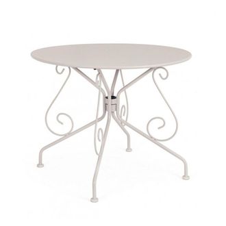 Konte Design Mesa de acero beige &oslash;90 cm