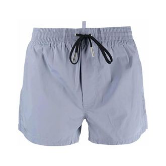 Dsquared2 Badmode, Heren, Grijs, XL, Zwemshorts met logoprint