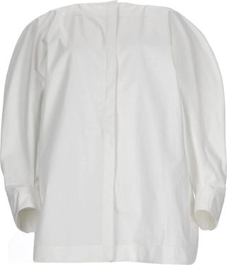 Jacquemus La Chemise Pittore - Dames - Blouses - Wit - M - Katoen - Overhemden