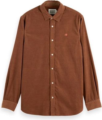 Scotch & Soda Casual Overhemd - Heren - Casual Overhemden - Oranje - S - Overhemden