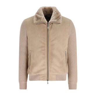 Moorer Campiglio-Cab Bomber Jacket - Jackets - Hombre - Beige - L
