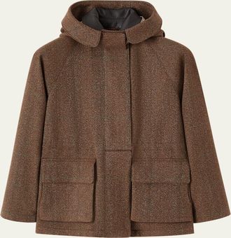 Loro Piana Horsey Cashmere Mini Parka Jacket