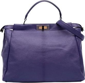 Fendi Pre-owned Handbags, female, Purple, Size: ONE SIZE Pre-owned Vintage Handbag