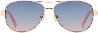 Kate Spade New York dalia 58mm gradient pilot sunglasses in Gold Pink at Nordstrom