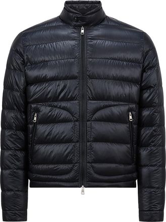 Moncler Moncler Acorus Short Down Jacket, Men, Blue, Size: 0