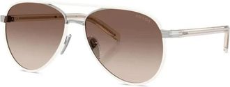 Prada Dames, Accessoires, Grijs, Maat: 59 MM