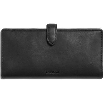 Shinola Continental Leather Snap Wallet in Black at Nordstrom