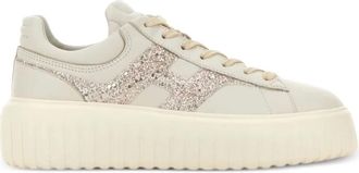 Hogan Sneakers, female, Beige, Size: 6 1/2 US H-Stripes Sneakers
