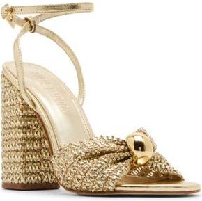 Steve Madden Cheyla Ankle Strap Sandal in Gold at Nordstrom Rack, Size 6.5