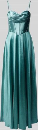 Mascara Abendkleid mit Herz-Ausschnitt in Schilf, Gr&ouml;&szlig;e 32