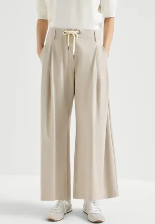 Brunello Cucinelli Couture interlock trousers in Beige at Nordstrom, Size 3X-Large Eu