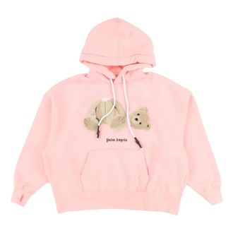Palm Angels (WMNS) Palm Angels Broken Bear Cotton Hoodie Pink PWBB023F20FLE0033060