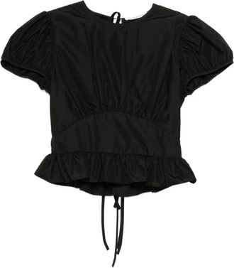 Cecilie Bahnsen Cristobal Top - Dames - Blouses - Zwart - XS - Overhemden