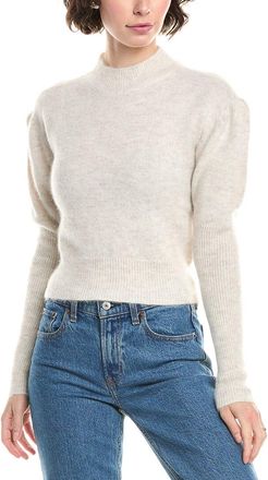 Madewell Lightweight Juliette Puff Sleeve Alpaca-Blend Sweater