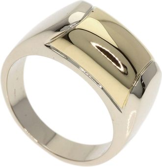 Bulgari Yellow Gold (18K) White Gold (18K) Band Ring (Pre-Owned)