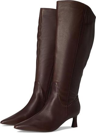 Naturalizer Deesha - Wide Calf Boot Womens Shoes Chocolate Bar Leather : 9.5 WW (E)
