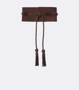 D&eacute;hanche D&eacute;hanche Sedona suede corset belt