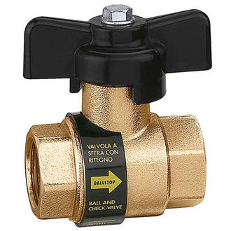 Caleffi V&aacute;lvula De Bola De 1/2 Con V&aacute;lvula De Retenci&oacute;n Incorporada