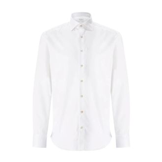 Stenstr&ouml;ms Regular-Fit Overhemd - Heren - Zakelijke Overhemden - Wit - XL - Katoen - Overhemden