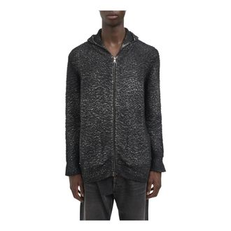 Avant Toi Cardigan con zip e cappuccio - - Knitwear - Uomo - Nero - L