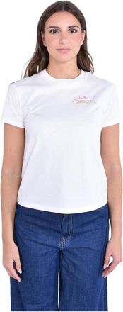 MC2 Saint Barth Katoenen Crew Neck T-Shirt - Dames - T-shirts - Wit - S - Katoen - Tops