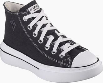 Skechers Womens Womens Mid Top Lace Up W Air Cooled Low Top Trainers - Black/Multi - Size: 2.5