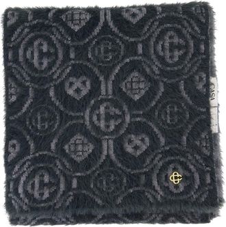 Casablanca Fluffy Monogram Scarf