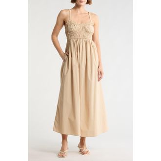 Boss Orange by Hugo Boss Dalza Cotton Dress in Open Beige at Nordstrom Rack, Size 12