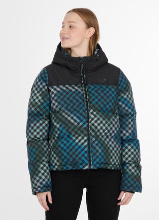 Ragwear Steppjacke RAGWEAR AMAZZE PRINT, Damen, Gr. XXL, gr&uuml;n (pine gr&uuml;n), Web, Obermaterial: 100% Polyester, gemustert, h&uuml;ftlang, Jacken Steppjacke, Reissver
