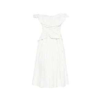 Vivienne Westwood Corset Midi Dress - female - Vivienne Westwood - Midi Dresses - White - M - Dresses