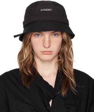 ハット JACQUEMUS Woman Hat Black 246AC6673138 990 Jacquemus Outlet: Hat woman - Black | Jacquemus hat