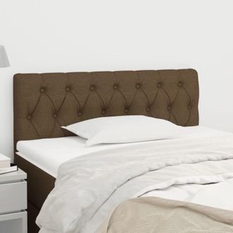 vidaXL Cabecero De Tela Marr&oacute;n Oscuro 90x7x78/88 Cm Vidaxl