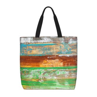 Generic Women Handbag Rustic Farmhouse Combination Travel Tote Bag Retro Casual Shoulder Bags, For Christmas, Birthday, Swim, Gym, Graduation