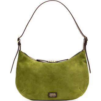 Frances Valentine Starr Suede Hobo Bag in Fern at Nordstrom