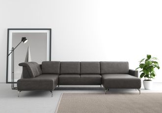 Sit&more Wohnlandschaft »Bailando U-Form« wahlweise mit Kopfteilverstellung und Vorziehsitz, motorisch