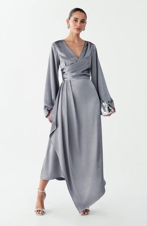 Willa Philipa Midi Dress in Slate Blue at Nordstrom, Size 6