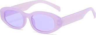 Generic Small Frame Women Commuter Sunglasses Outdoor Mens Vacation(Purple)