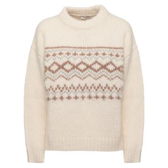PESERICO Jersey Geom&eacute;trico Jacquard - Knitwear - Mujer - Blanco - M