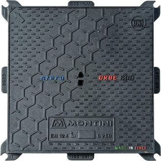 MONTINI Chiusino In Ghisa Classe C250 Urbe - 40 X 40 - Kg 12