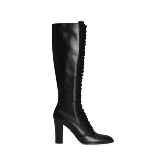 Dolce & Gabbana Black Zipper Signature Boots