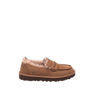 UGG Ellis Nubuck Loafer - Dames - Loafers - Bruin - 38 EU - Leer - Schoenen