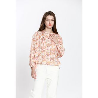 See U Soon Bedrukte blouse met lange mouwen