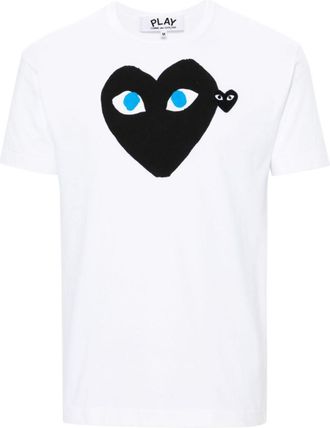 Comme Des Gar&ccedil;ons White Crew Neck T-Shirt