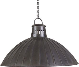 Biscottini International Industrial iron made antiqued black finish W49xDP49xH31 cm sized non electrified suspended chandelier
