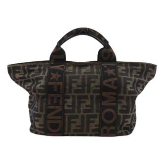 Fendi Pre-owned Nylon Tote Bag - Dames - Vintage Shopper - Bruin - ONE Size - Nylon - Vintage