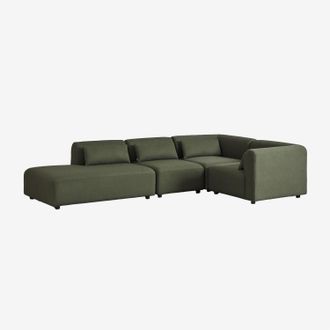 Sklum Sof&aacute; Modular Rinconera De 4 Piezas Con Div&aacute;n Izquierdo Fogler Sklum