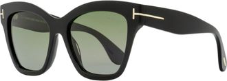Tom Ford Womens Elvira Butterfly Sunglasses TF1217 01R Black/Gold 55mm