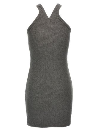 Courr&egrave;ges Womens Gray Cotton Short Dress