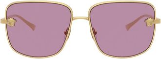 Versace Violet Mirror Square Ladies Sunglasses VE2282 1002AK 59